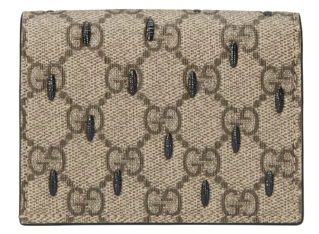 GUCCI BIFOLD GG CANVAS STRAWBERRY WALLET
