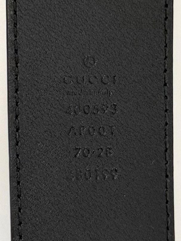 GUCCI GG MARMONT DOUBLE G CALFSKIN LEATHER BELT