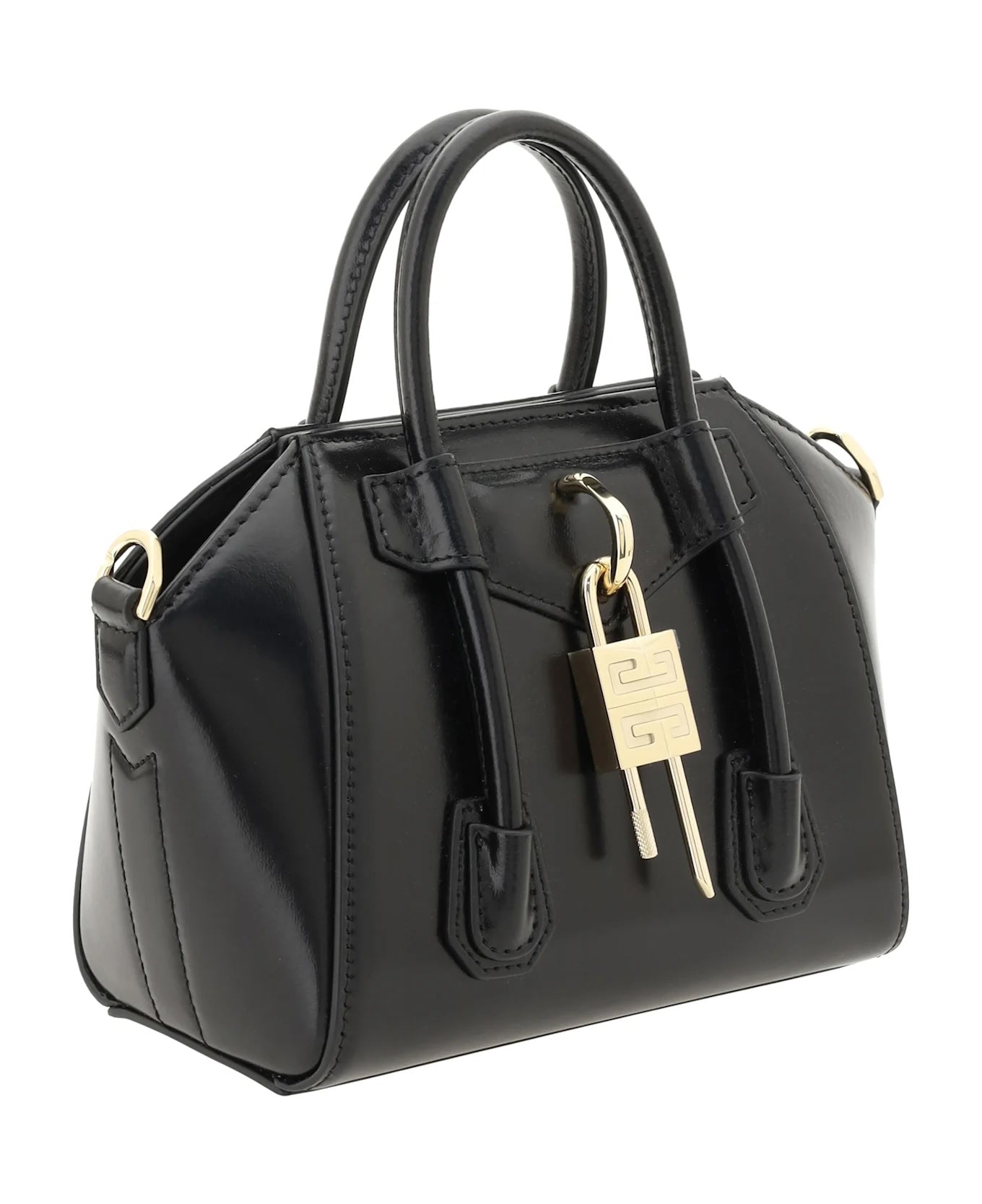 GIVENCHY ANTIGONA LOCK TOY CALFSKIN HANDBAG