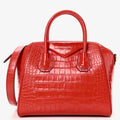 GIVENCHY CROC-EMBOSSED CALFSKIN MINI ANTIGONA BAG