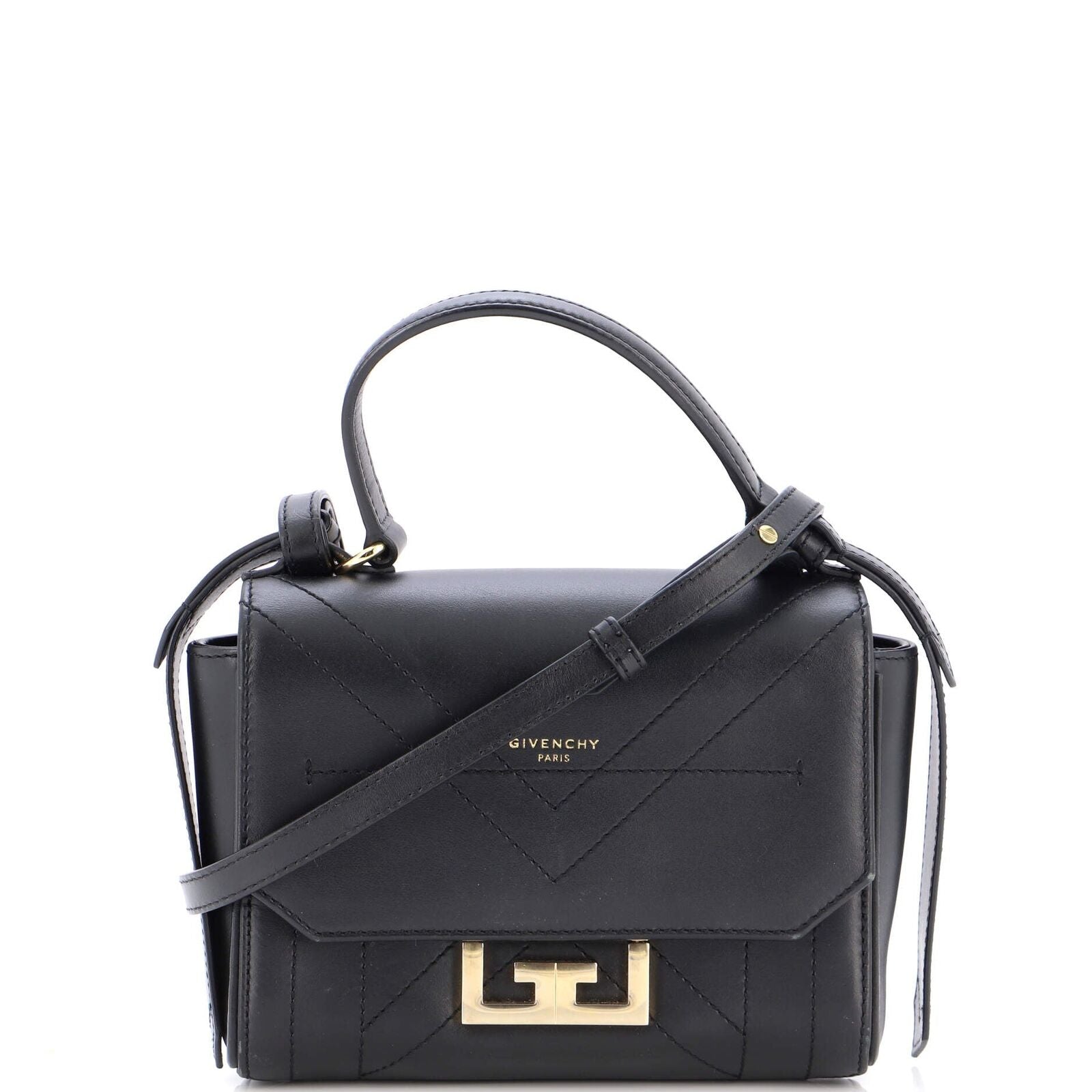 GIVENCHY CALFSKIN LEATHER MINI EDEN TOP HANDLE BAG
