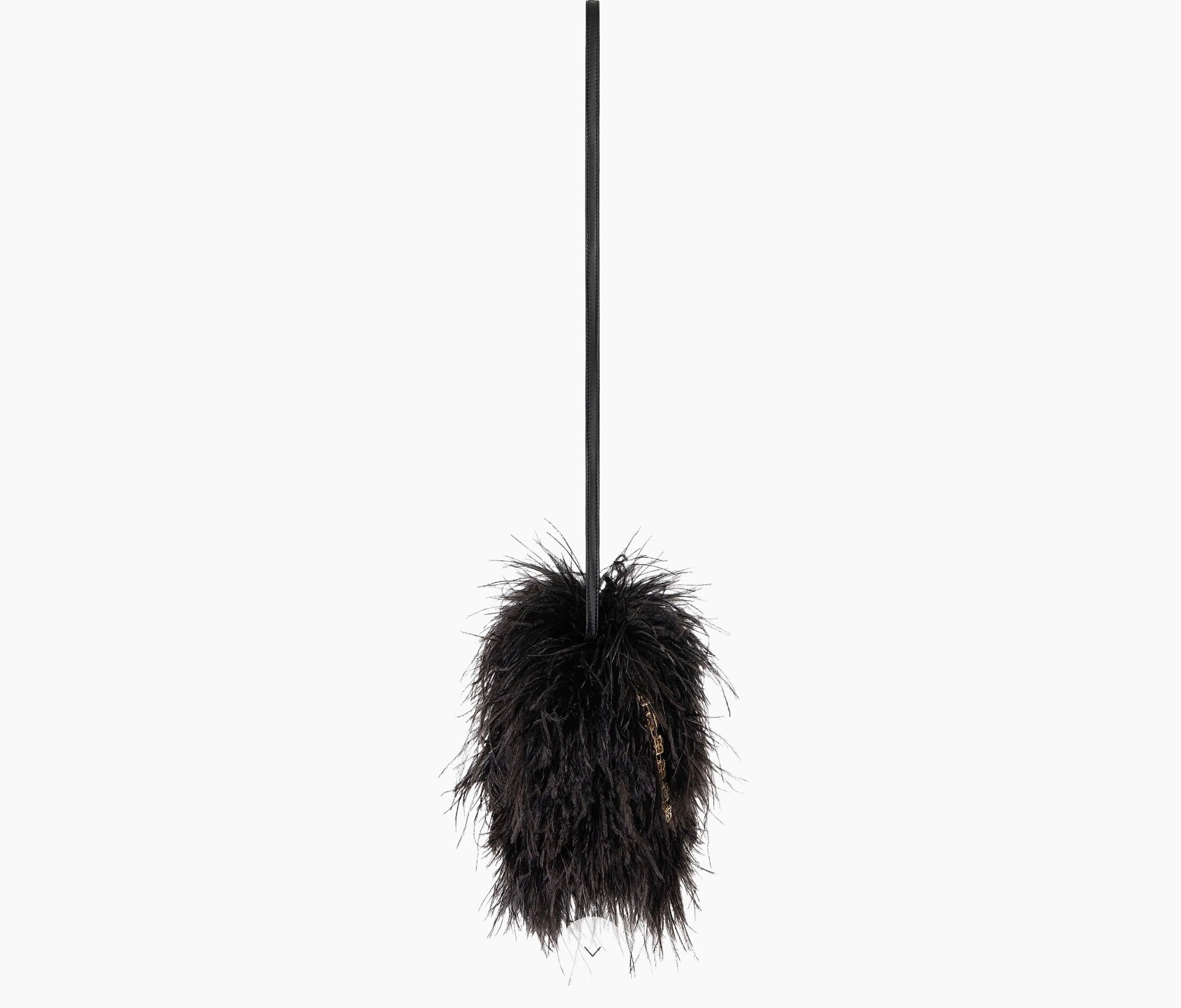 GIVENCHY KENNY SILK OSTRICH FEATHERS MULTICARRY MINI BAG
