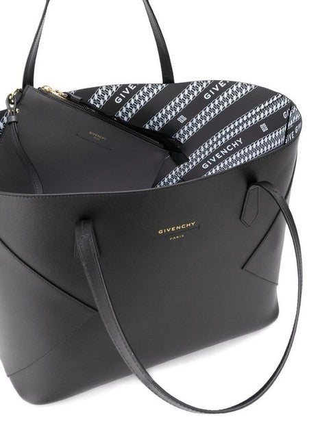 GIVENCHY Antigona Wing Shopper Black Leather Tote