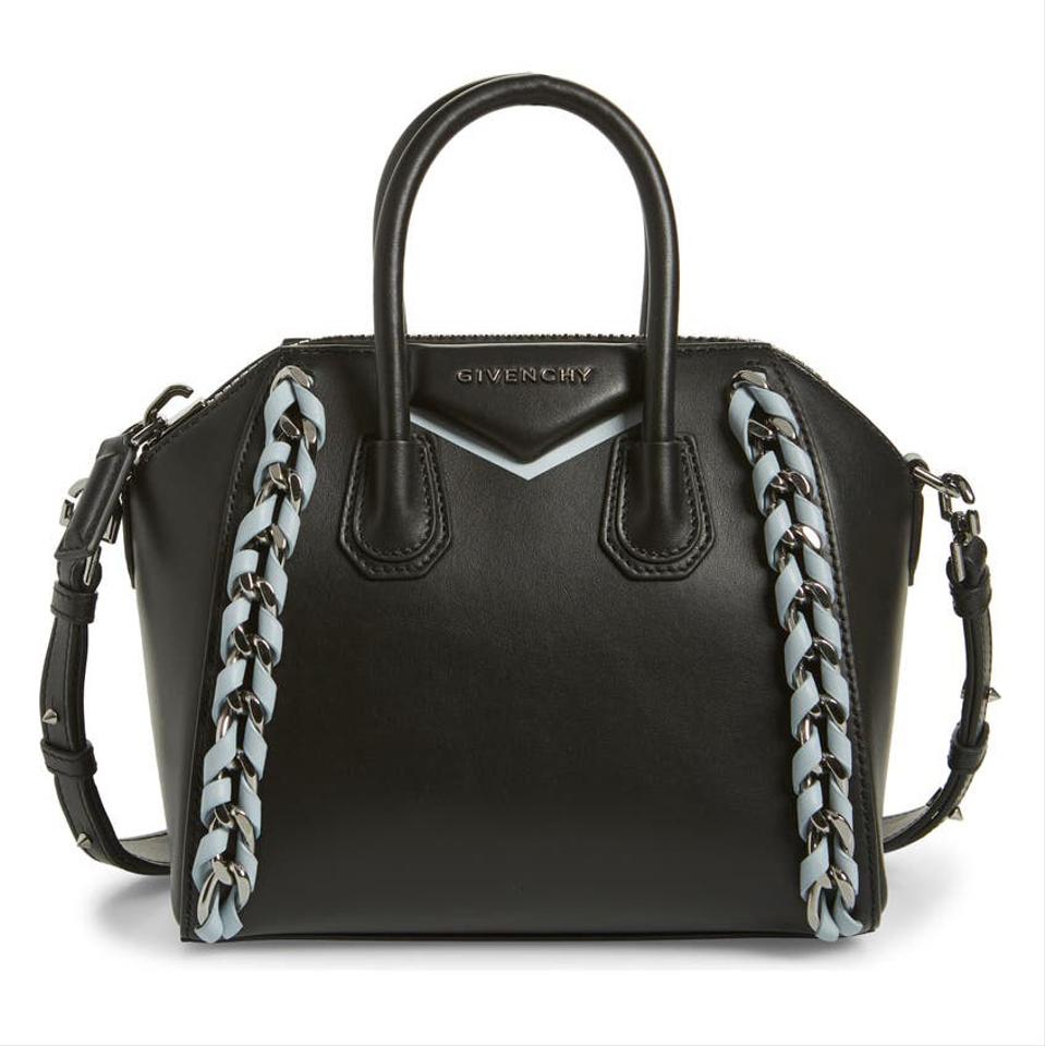 GIVENCHY MINI ANTIGONA WOVEN CHAIN BAG