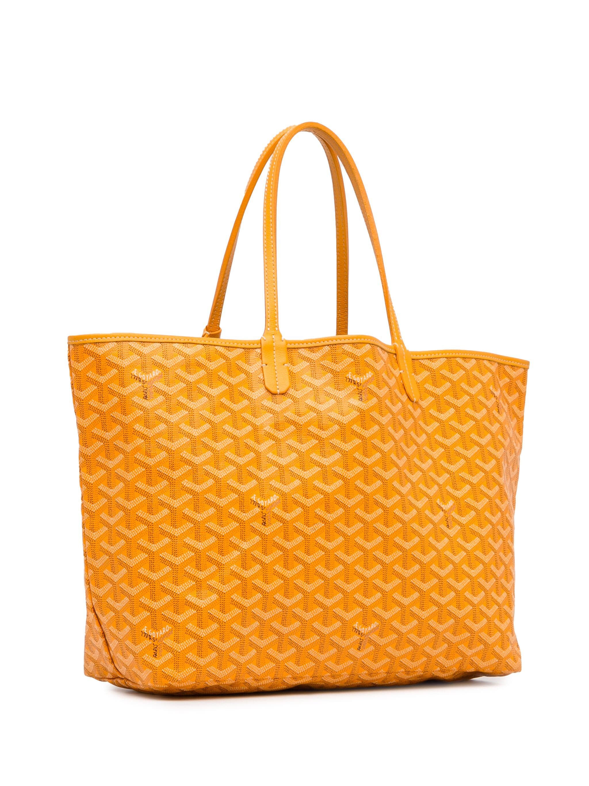 GOYARD GOYARDINE SAINT LOUIS GM JAUNE  TOTE BAG
