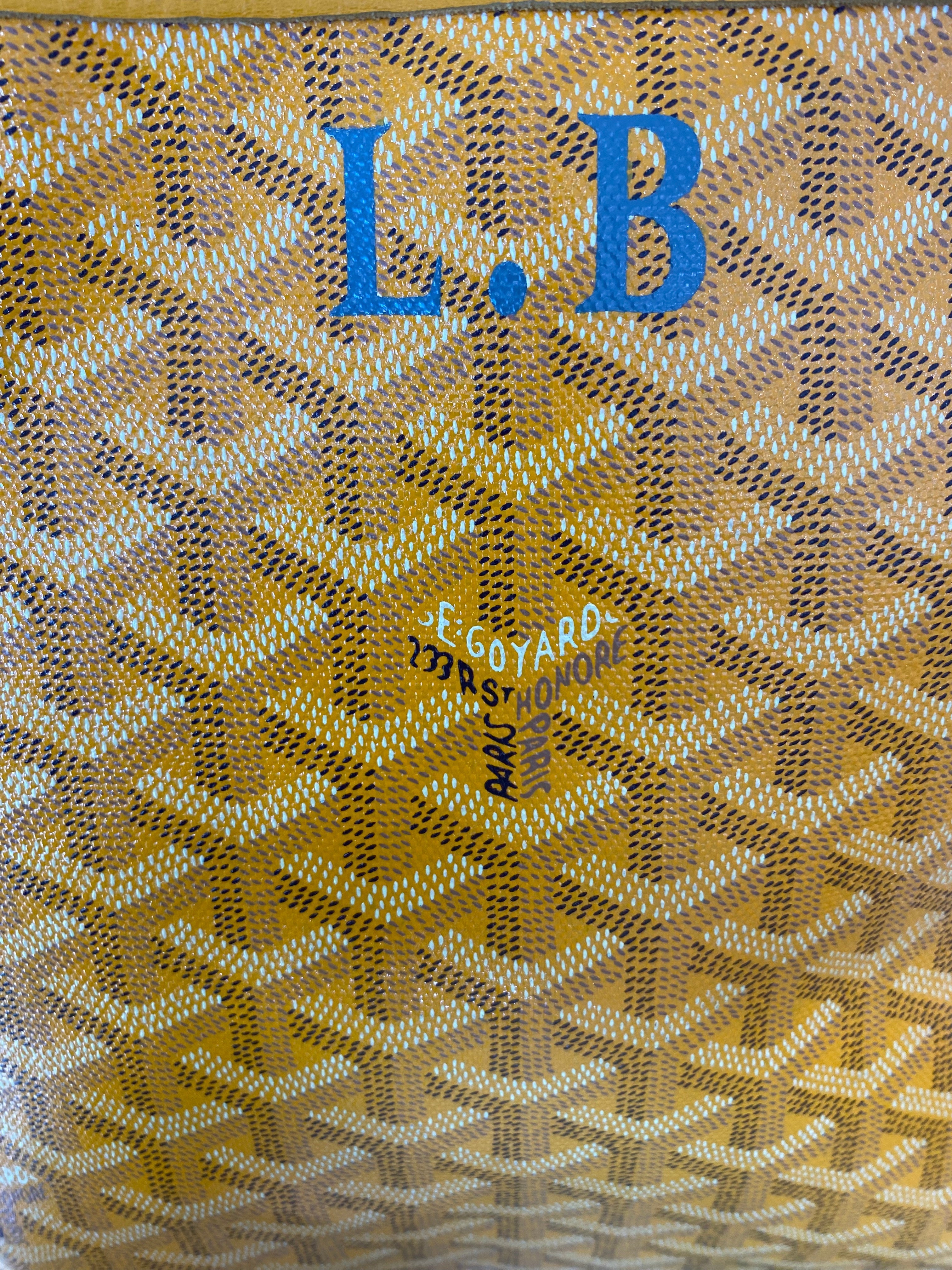 GOYARD GOYARDINE SAINT LOUIS GM JAUNE  TOTE BAG