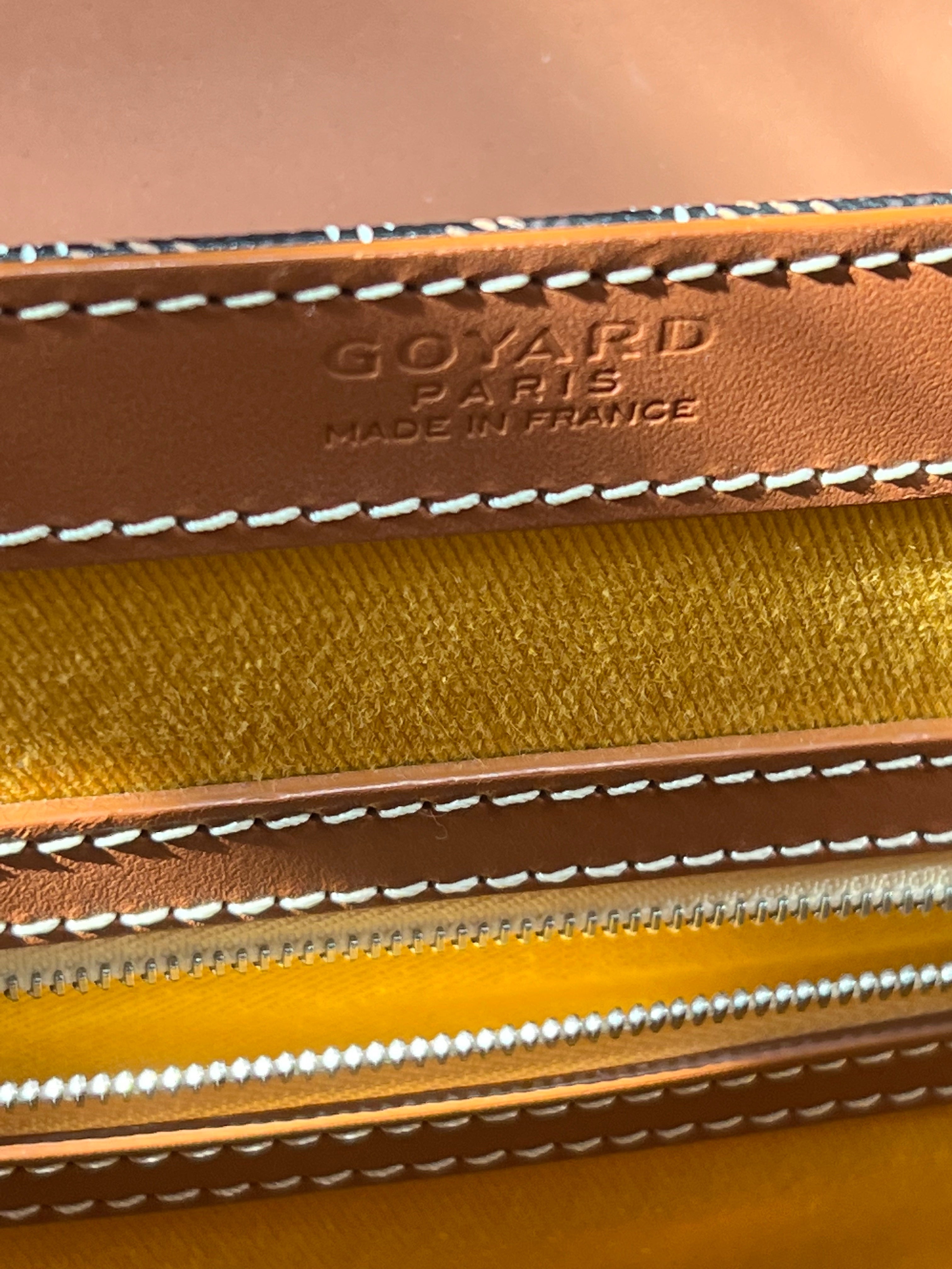 GOYARD SAIGON LEATHER TOP HANDLE HANDBAG MM