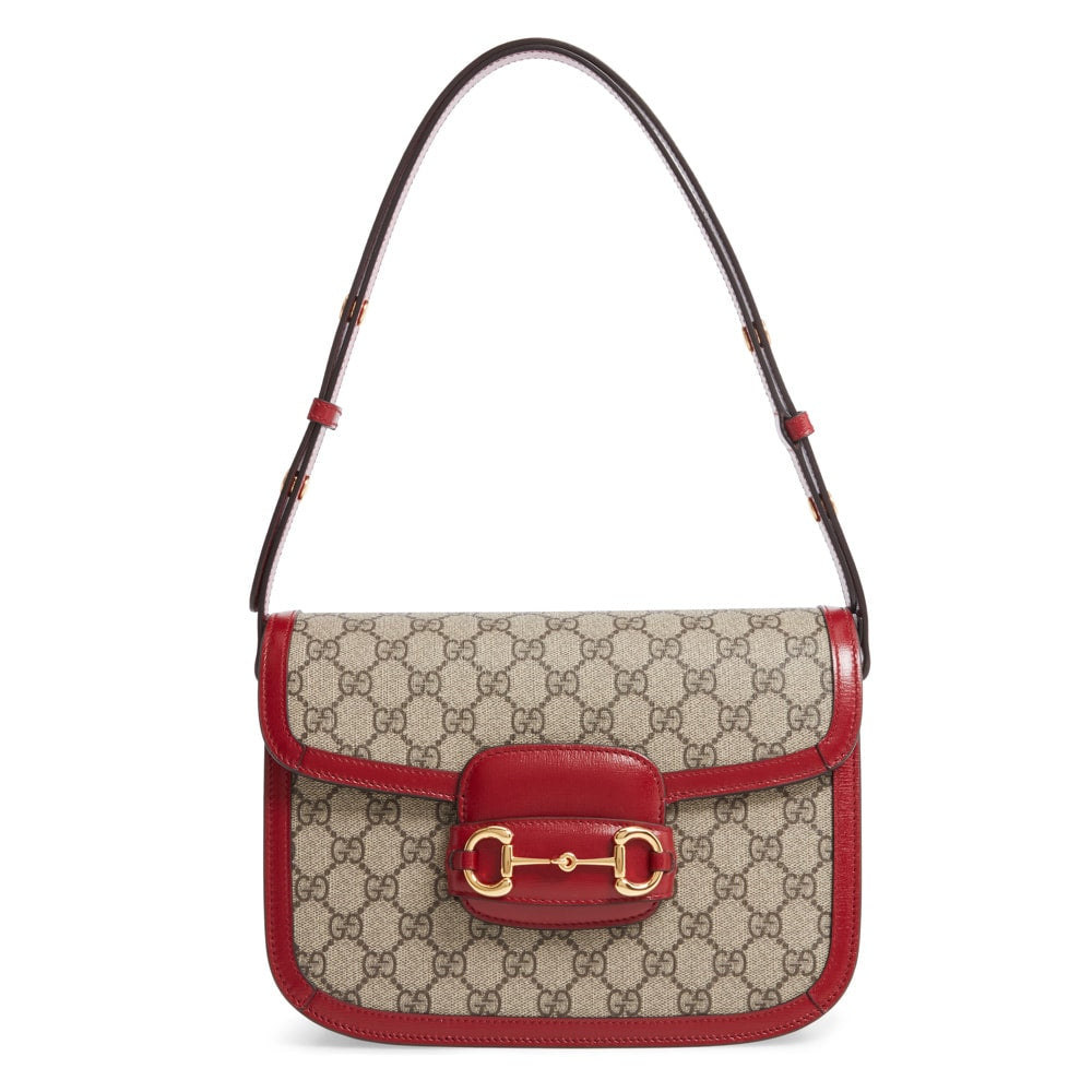 GUCCI GG SUPREME HORSEBIT 1955 SHOULDER BAG