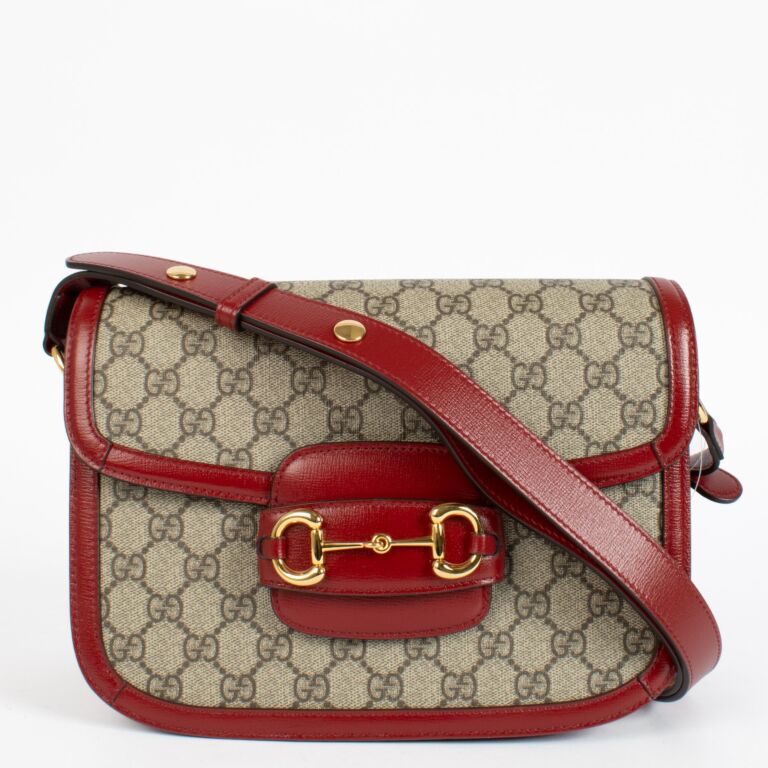 GUCCI GG SUPREME HORSEBIT 1955 SHOULDER BAG