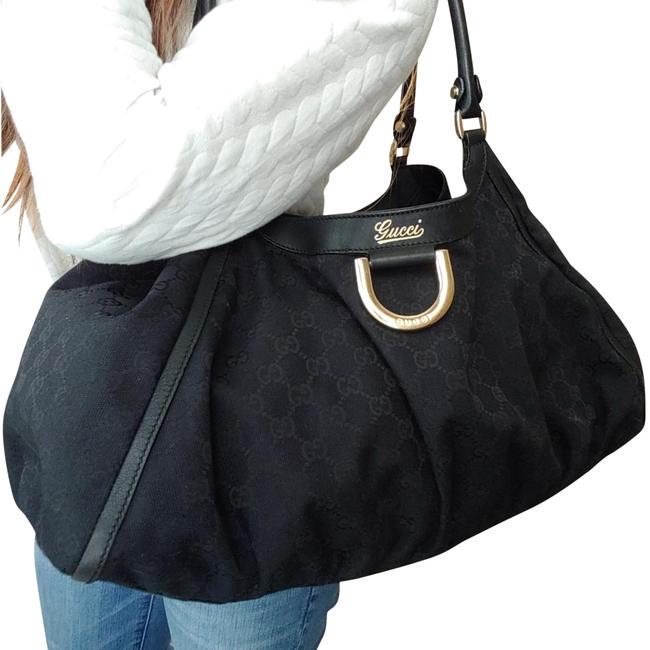 GUCCI GG MONOGRAM ABBEY D RING SHOULDER BAG