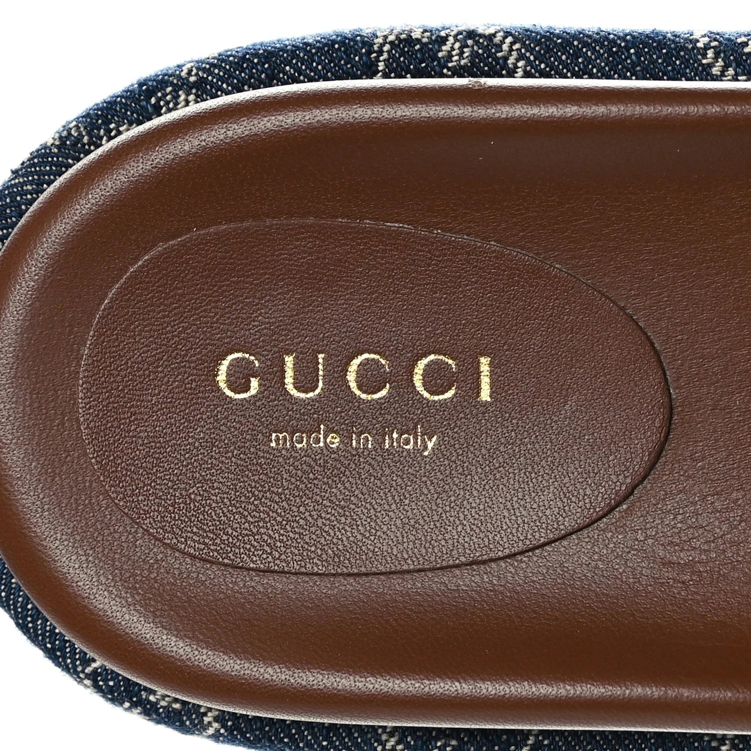 GUCCI GG MONOGRAM ANGELINA PLATFORM SLIDES