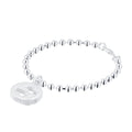 GUCCI INTERLOCKING G STERLING SILVER BEAD BRACELET