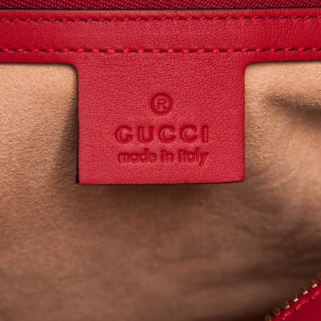 GUCCI GG SUPREME MONOGRAM BLOOMS SMALL BOSTON BAG