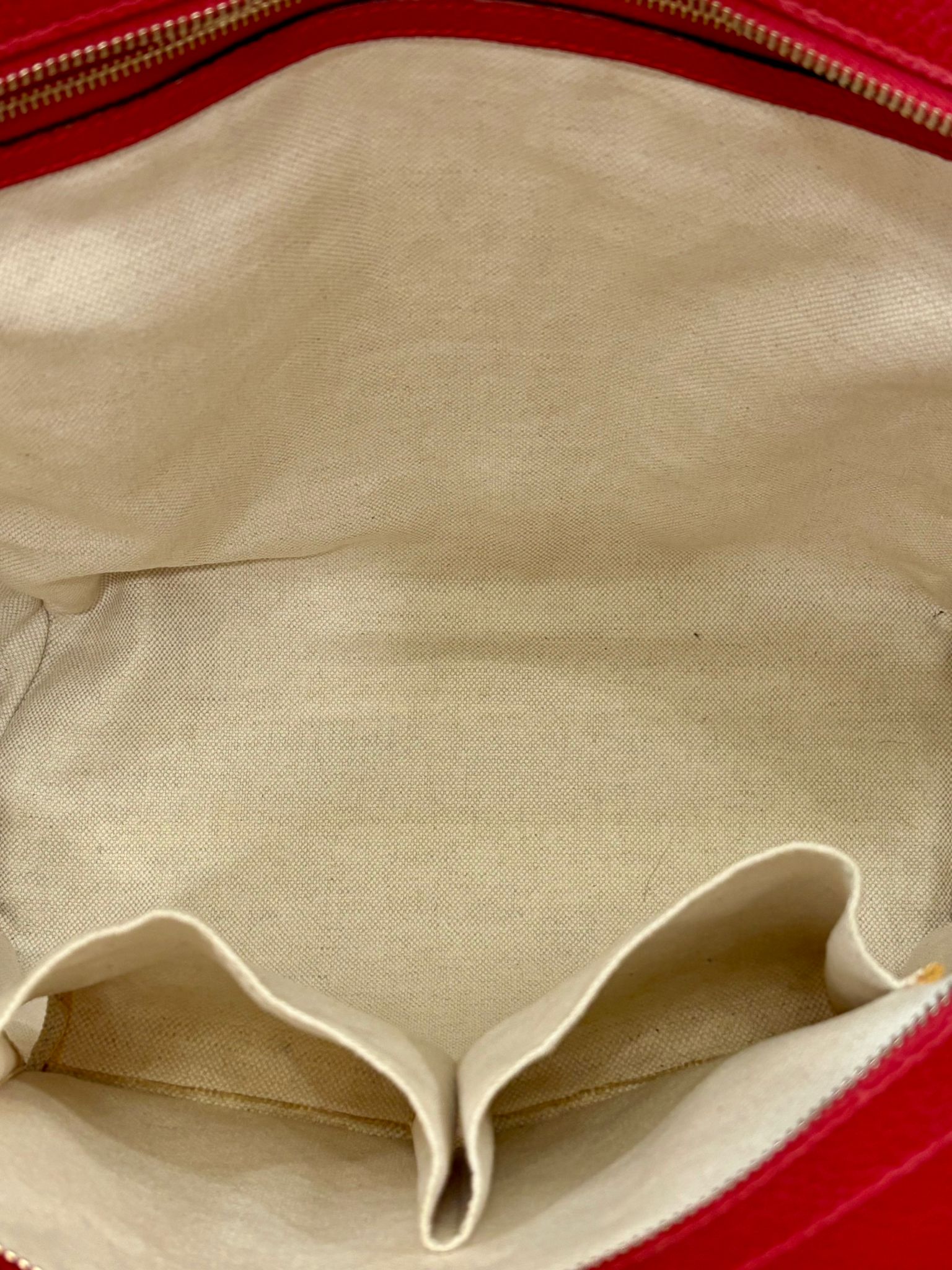GUCCI PEBBLED CALFSKIN LEATHER MEDIUM TOP HANDLE TOTE BAG