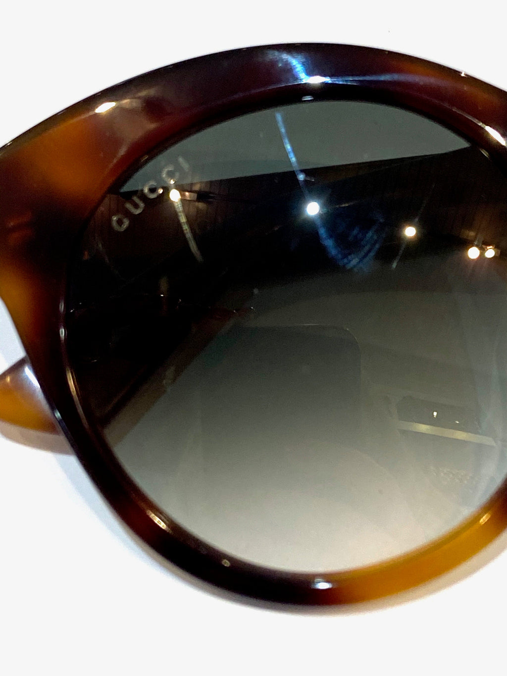 GUCCI CAT EYE SUNGLASSES HAVANA