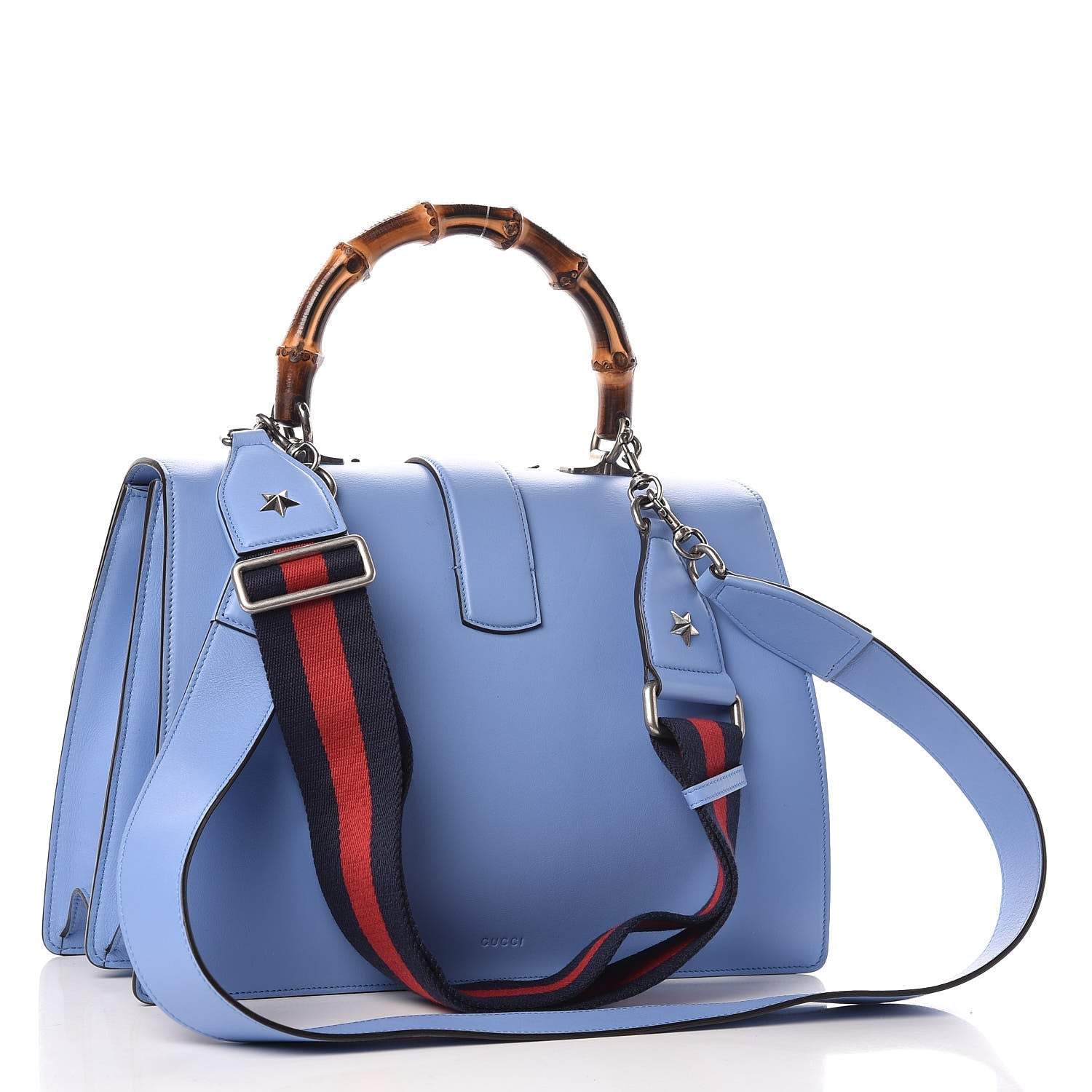 GUCCI CALFSKIN BAMBOO WEB DIONYSUS TOP HANDLE BAG