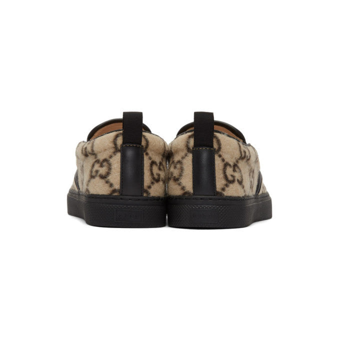 GUCCI GG WOOL DUBLIN SLIP-ON MEN'S SNAKERS