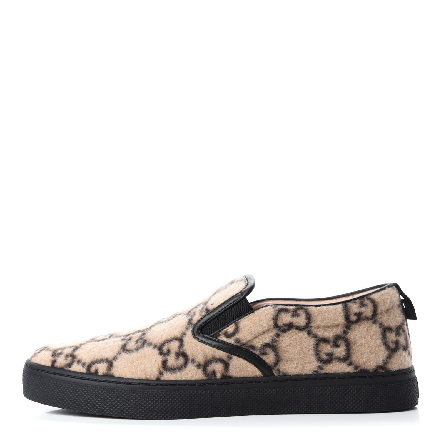 GUCCI GG WOOL DUBLIN SLIP-ON MEN'S SNAKERS