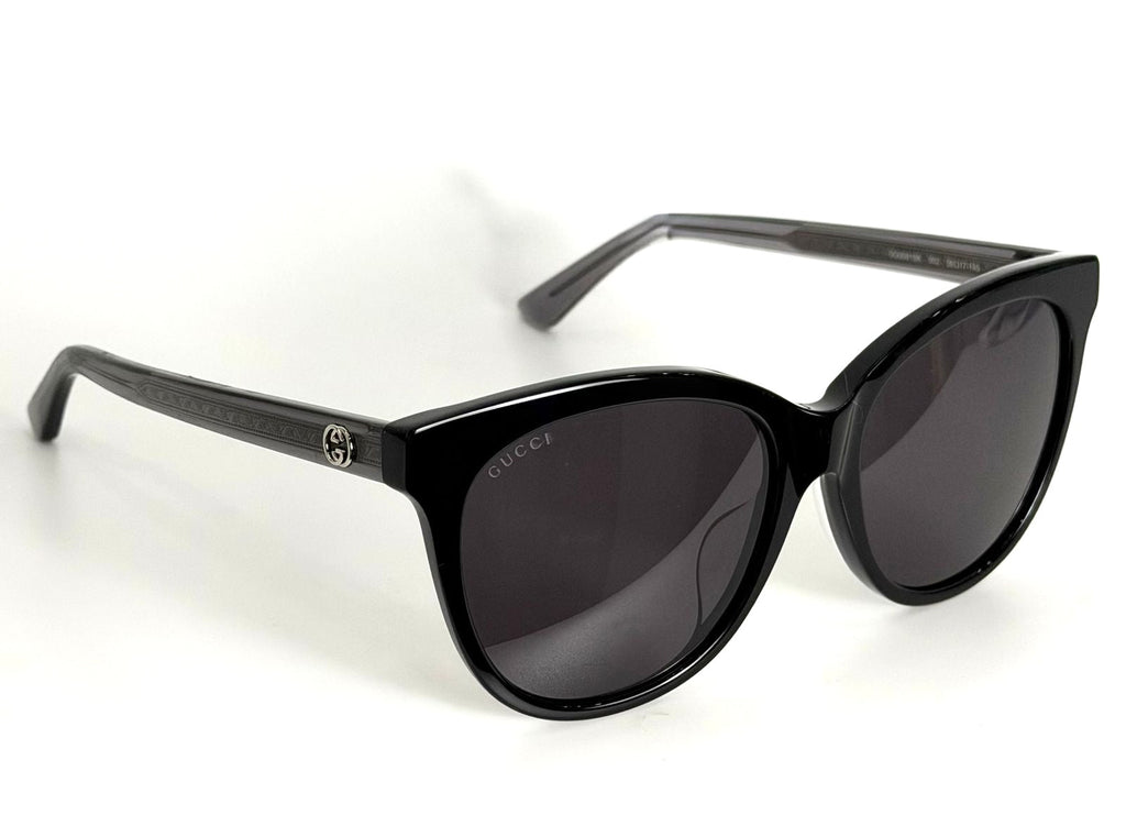GUCCI GG0081SK 002 CAT EYE SMOKE 56MM SUNGLASSES