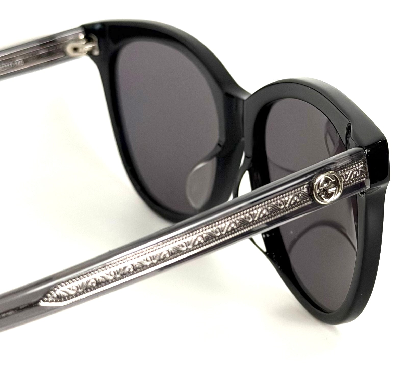 GUCCI GG0081SK 002 CAT EYE SMOKE 56MM SUNGLASSES