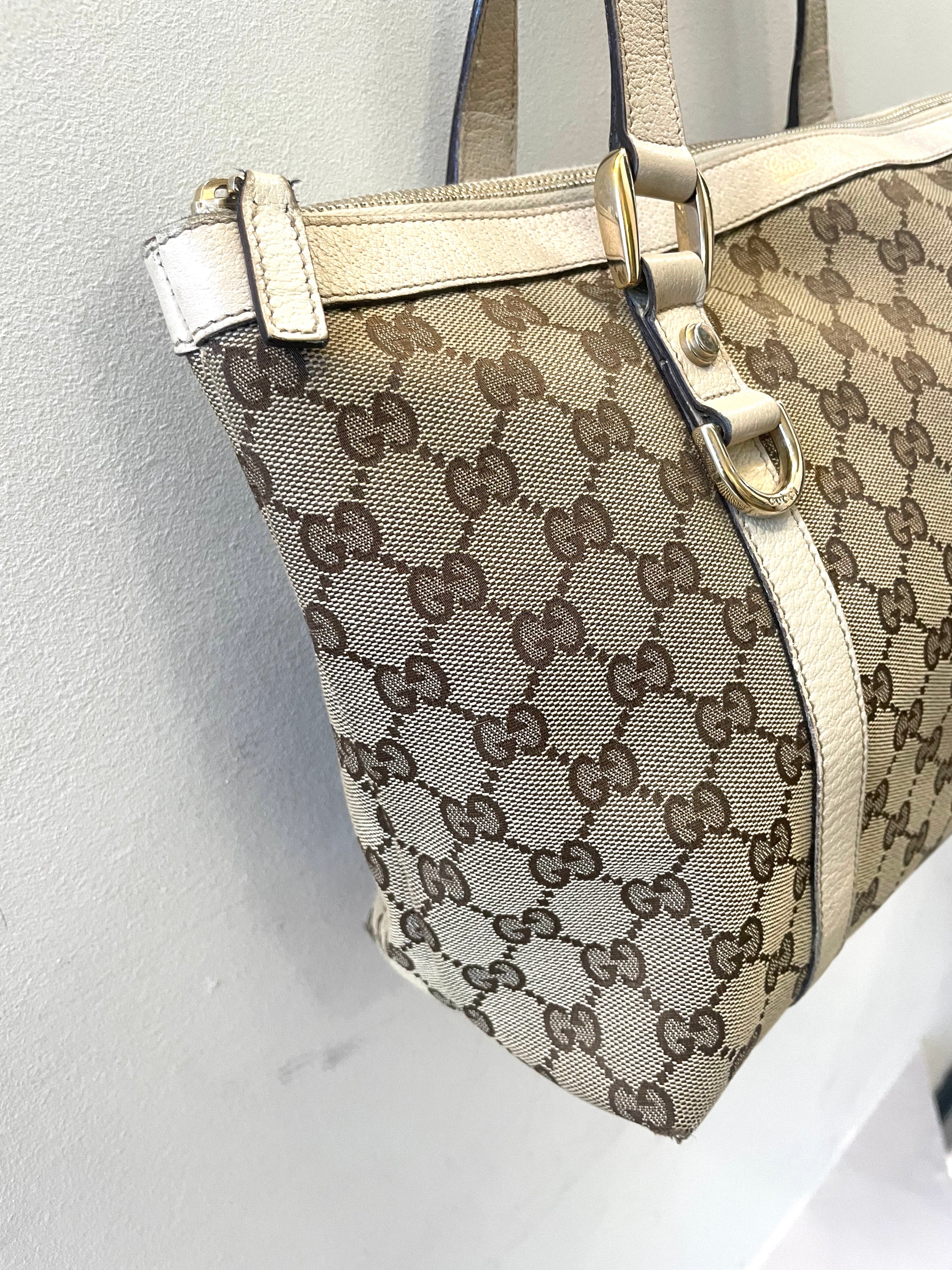 GUCCI GG CANVAS ABBEY MEDIUM TOTE BAG