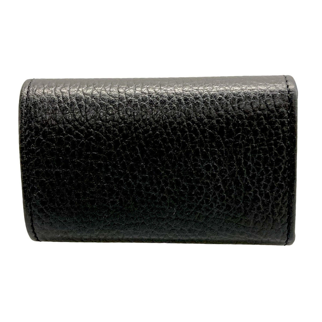 GUCCI GG MARMONT PEBBLED CALFSKIN 6-KEY HOLDER WALLET