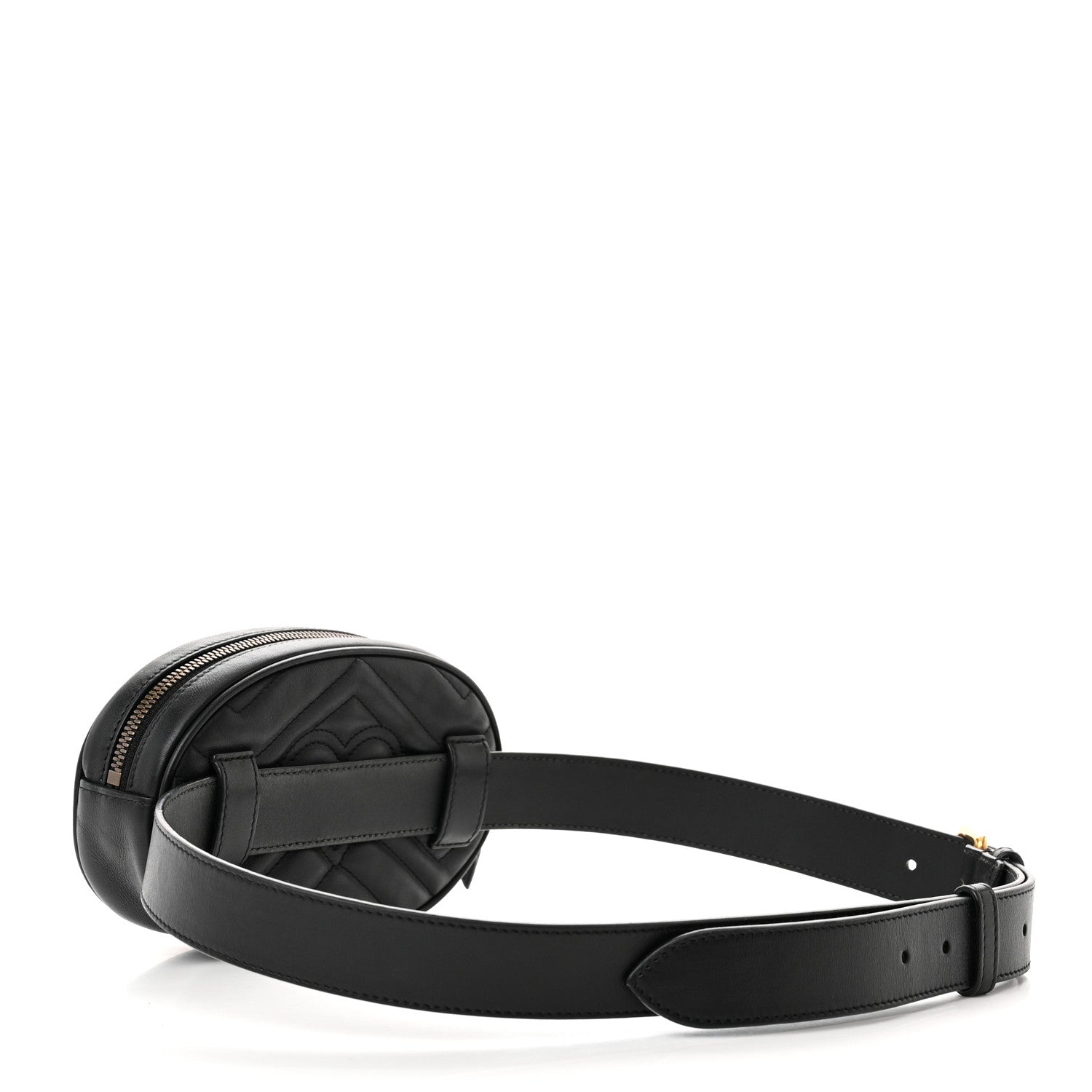 GUCCI GG MARMONT CALFSKIN LEATHER MATELASSE BELT BAG