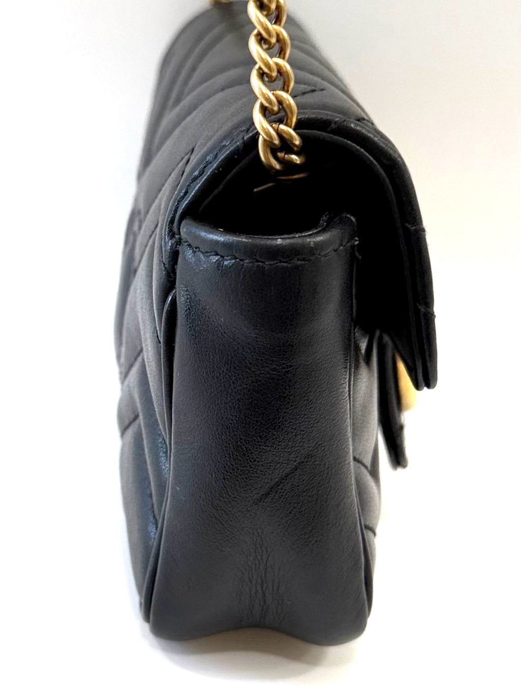 GUCCI GG MARMONT MINI CALFSKIN LEATHER BAG