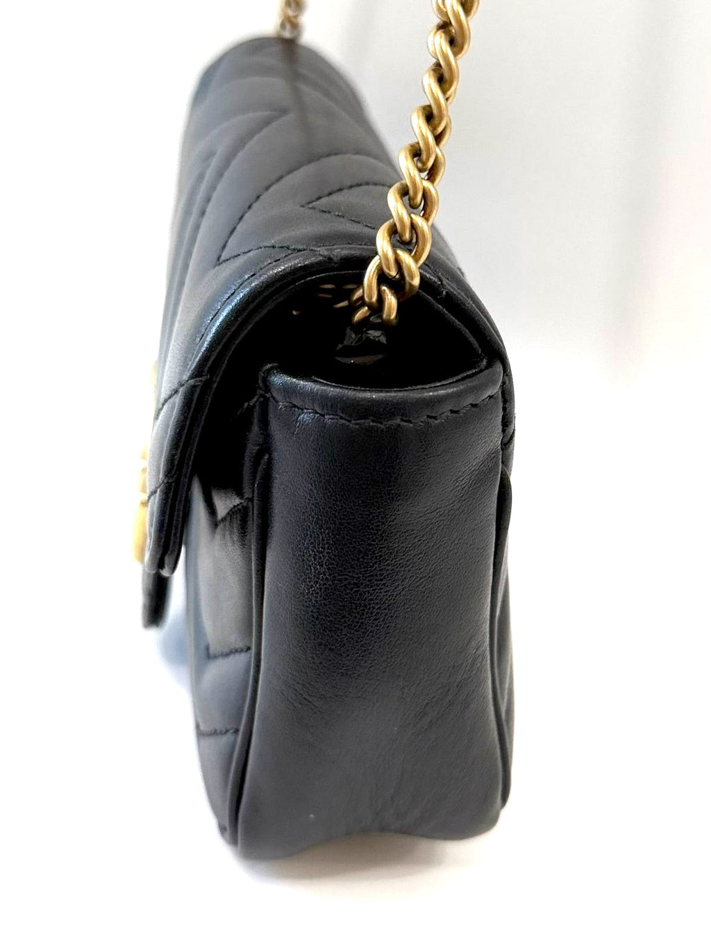 GUCCI GG MARMONT MINI CALFSKIN LEATHER BAG