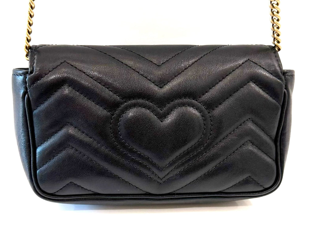 GUCCI GG MARMONT MINI CALFSKIN LEATHER BAG