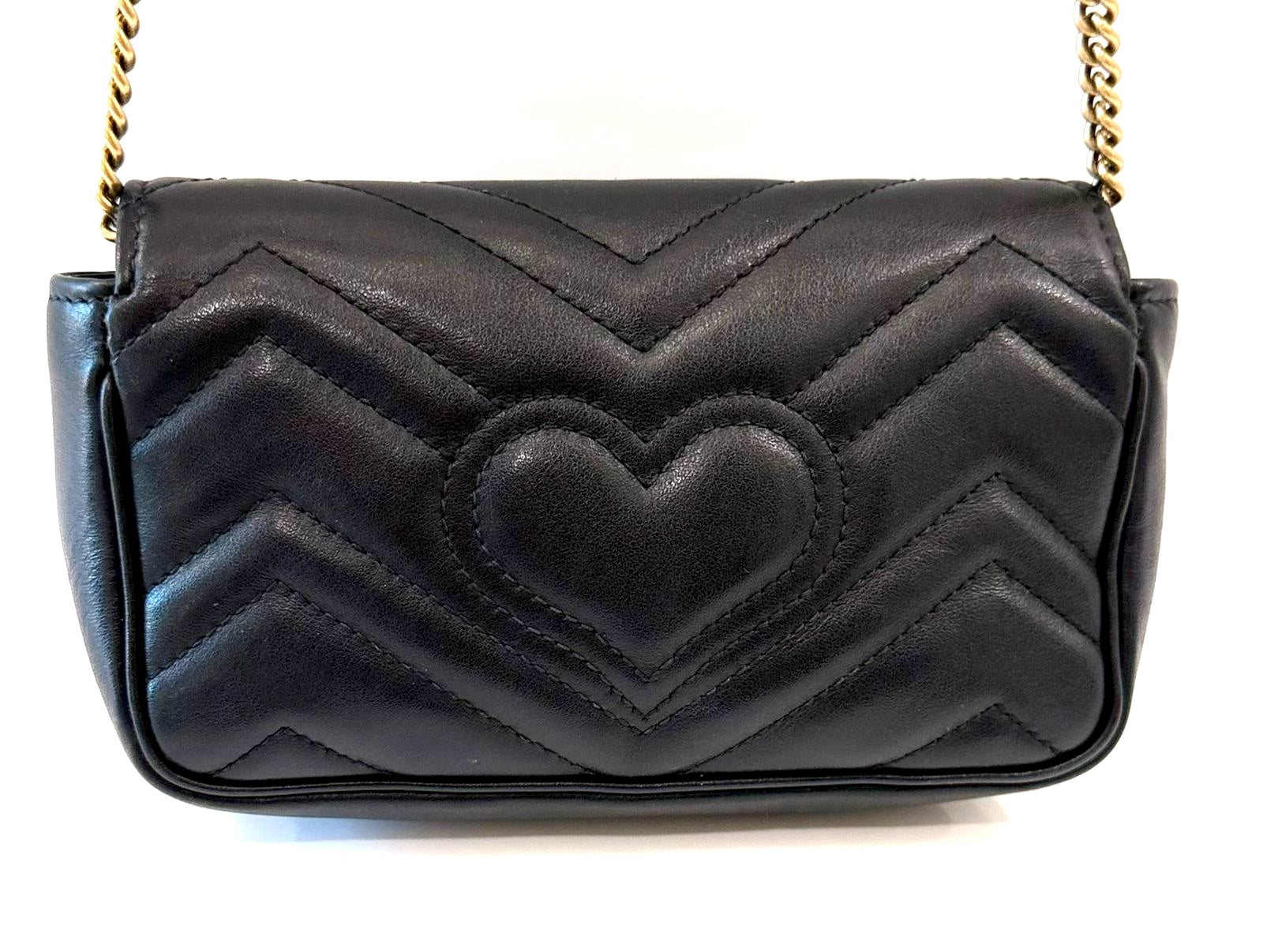 GUCCI GG MARMONT MINI CALFSKIN LEATHER BAG