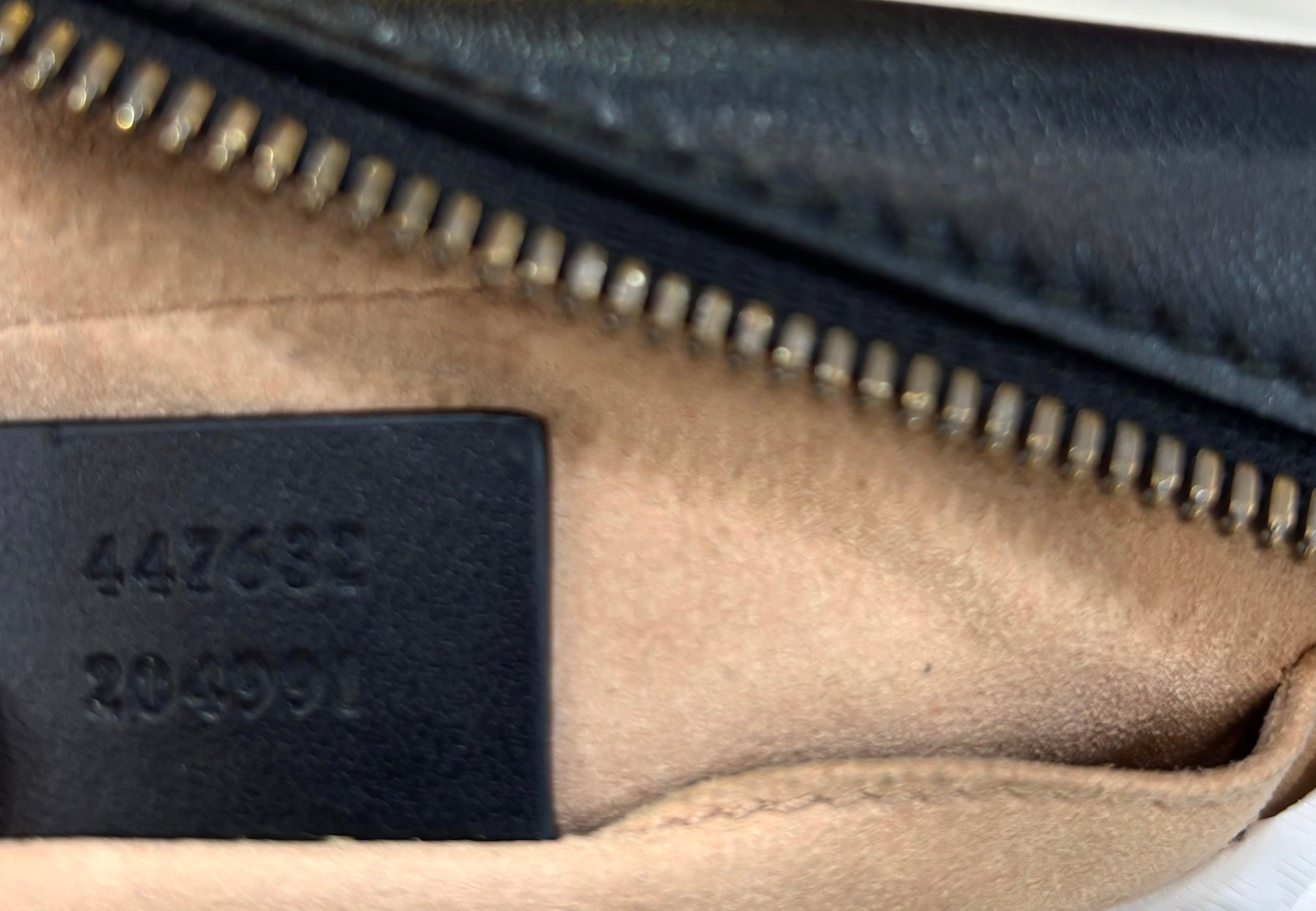 GUCCI GG MARMONT CALFSKIN LEATHER SMALL CROSSBODY BAG