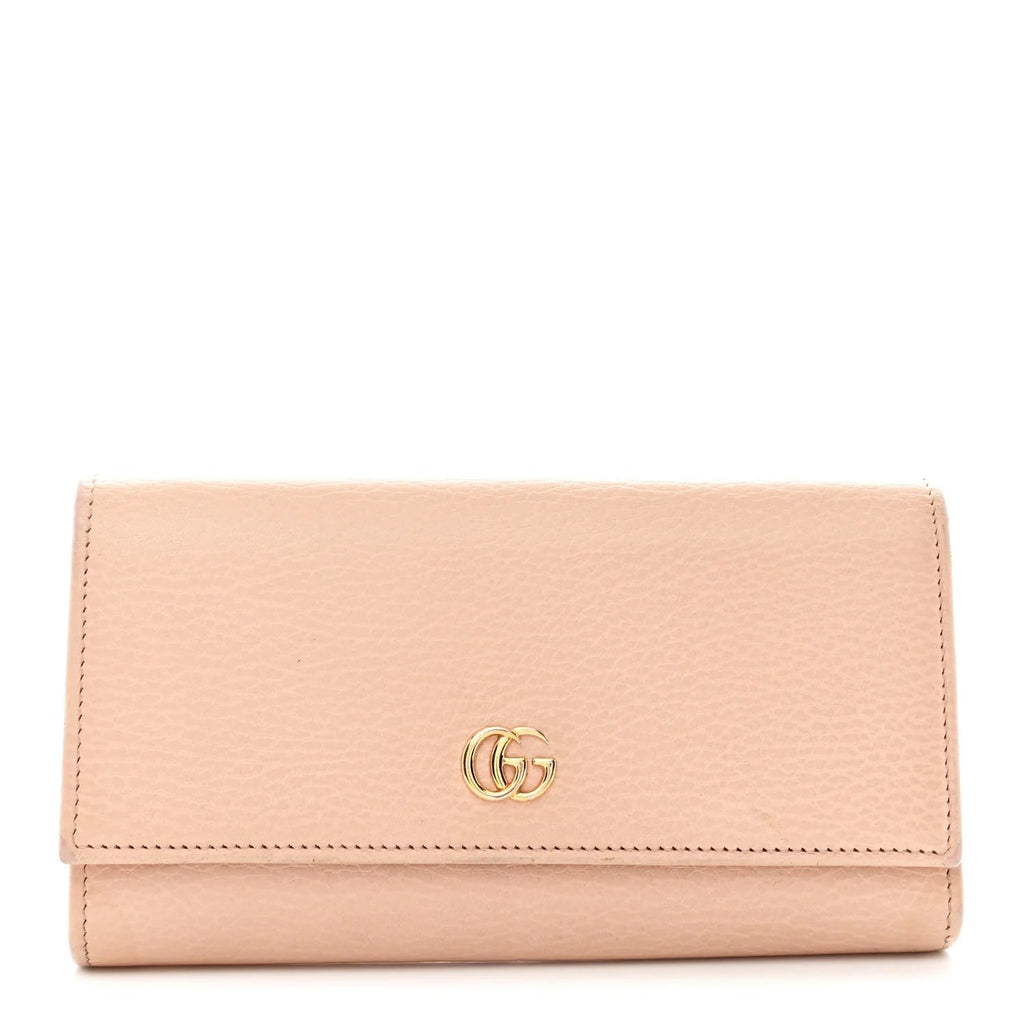 GUCCI GG MARMONT CALFSKIN LEATHER CONTINENTAL WALLET