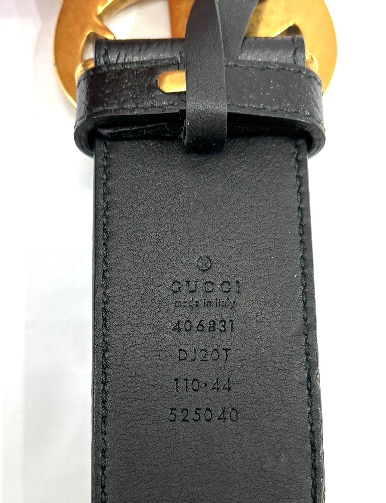 GUCCI GG MARMONT WIDE CALFSKIN LEATHER BELT
