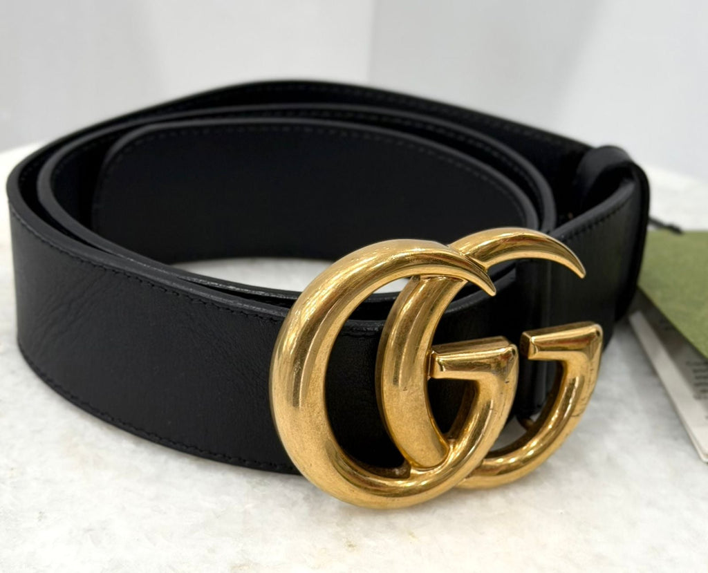 GUCCI GG MARMONT CALFSKIN LEATHER BELT