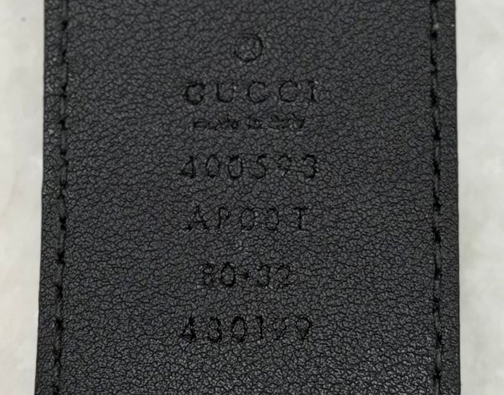 GUCCI GG MARMONT CALFSKIN LEATHER BELT