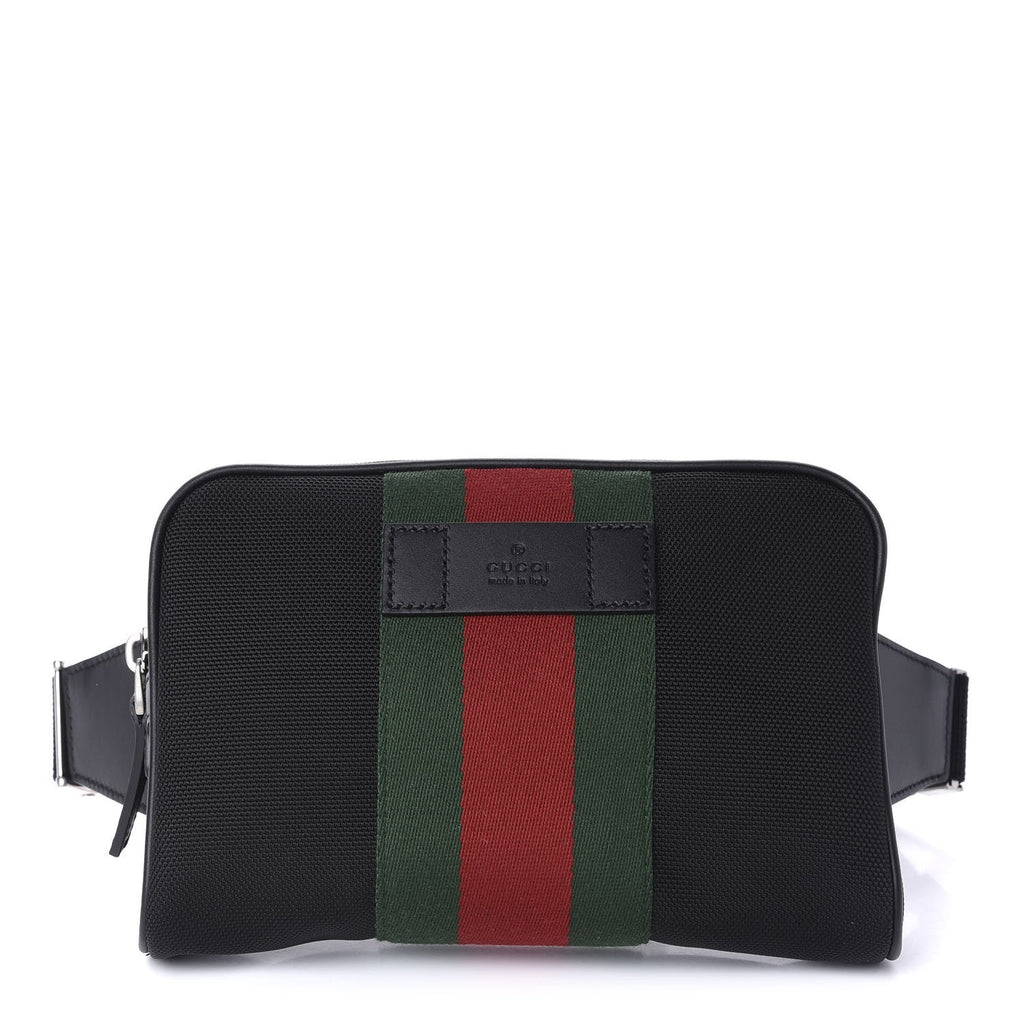 GUCCI GG WEB STRIPES CROSSBODY BELT BAG