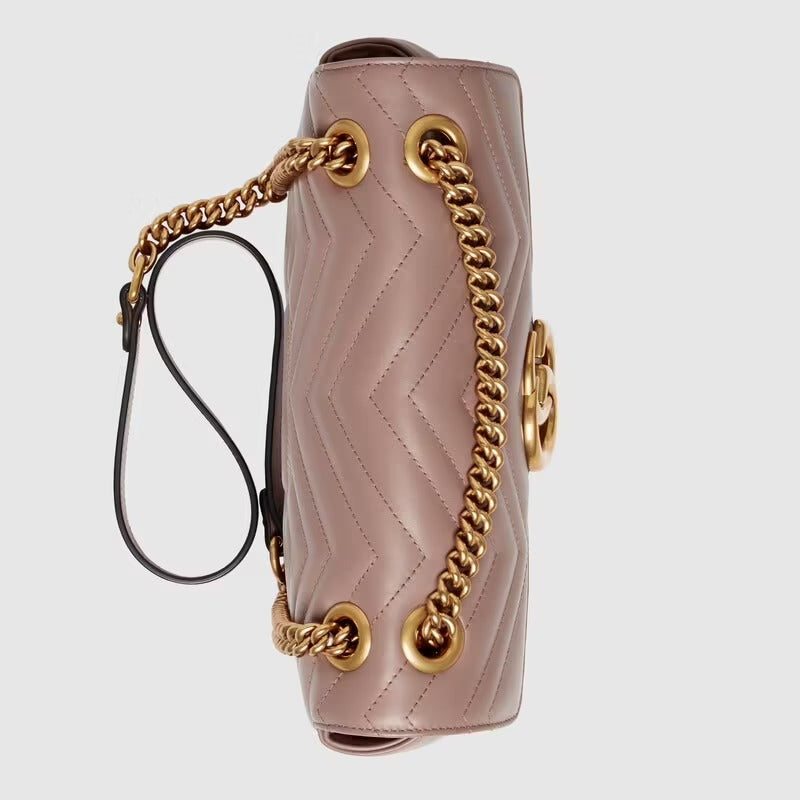 GUCCI GG SMALL MARMONT MATELASSÉ SHOULDER BAG