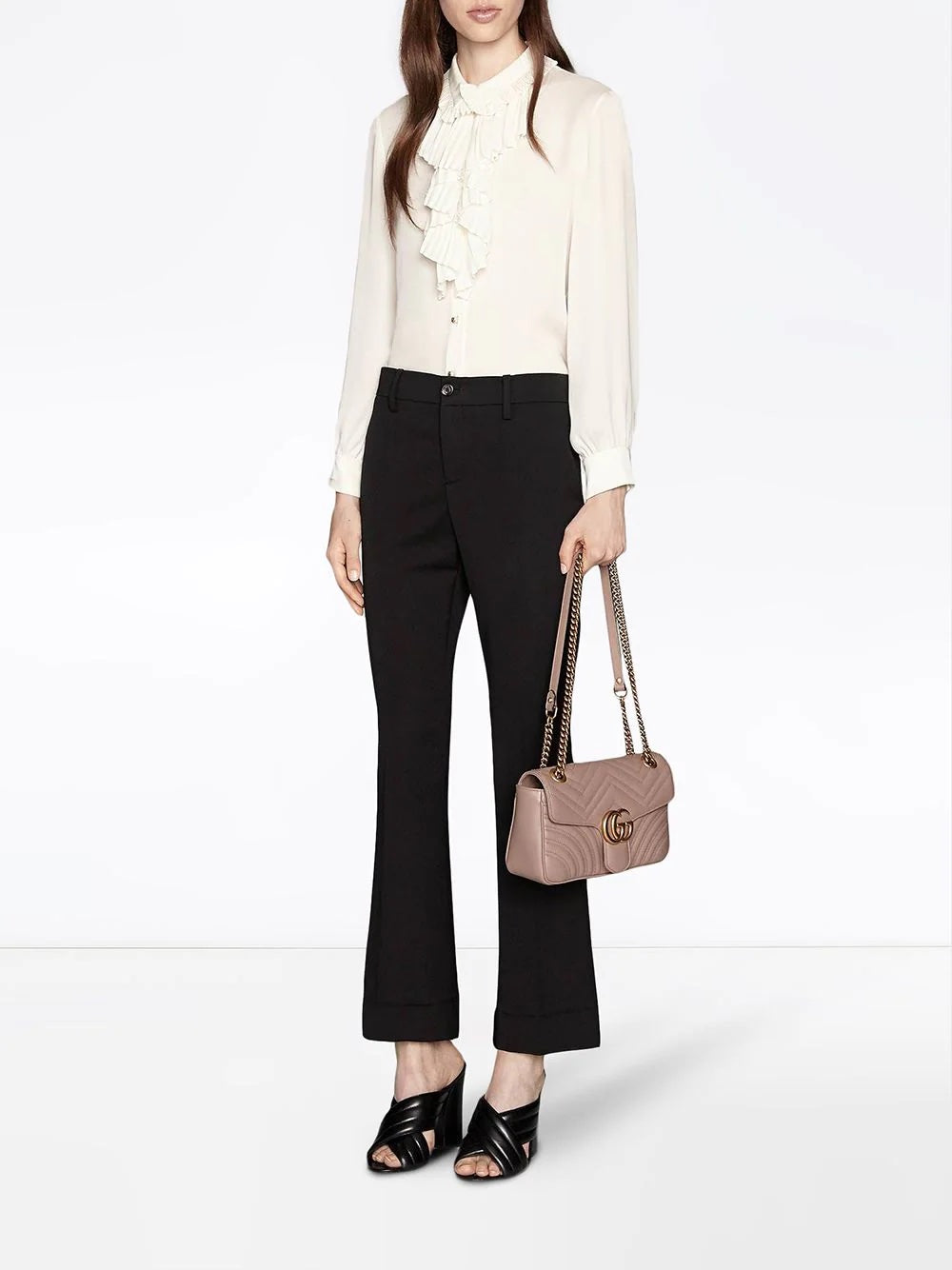 GUCCI GG SMALL MARMONT MATELASSÉ SHOULDER BAG