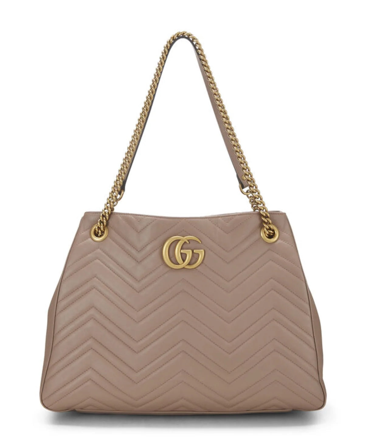 GUCCI GG MARMONT QUILTED MATELASSE CALFSKIN LEATHER SHOULDER BAG