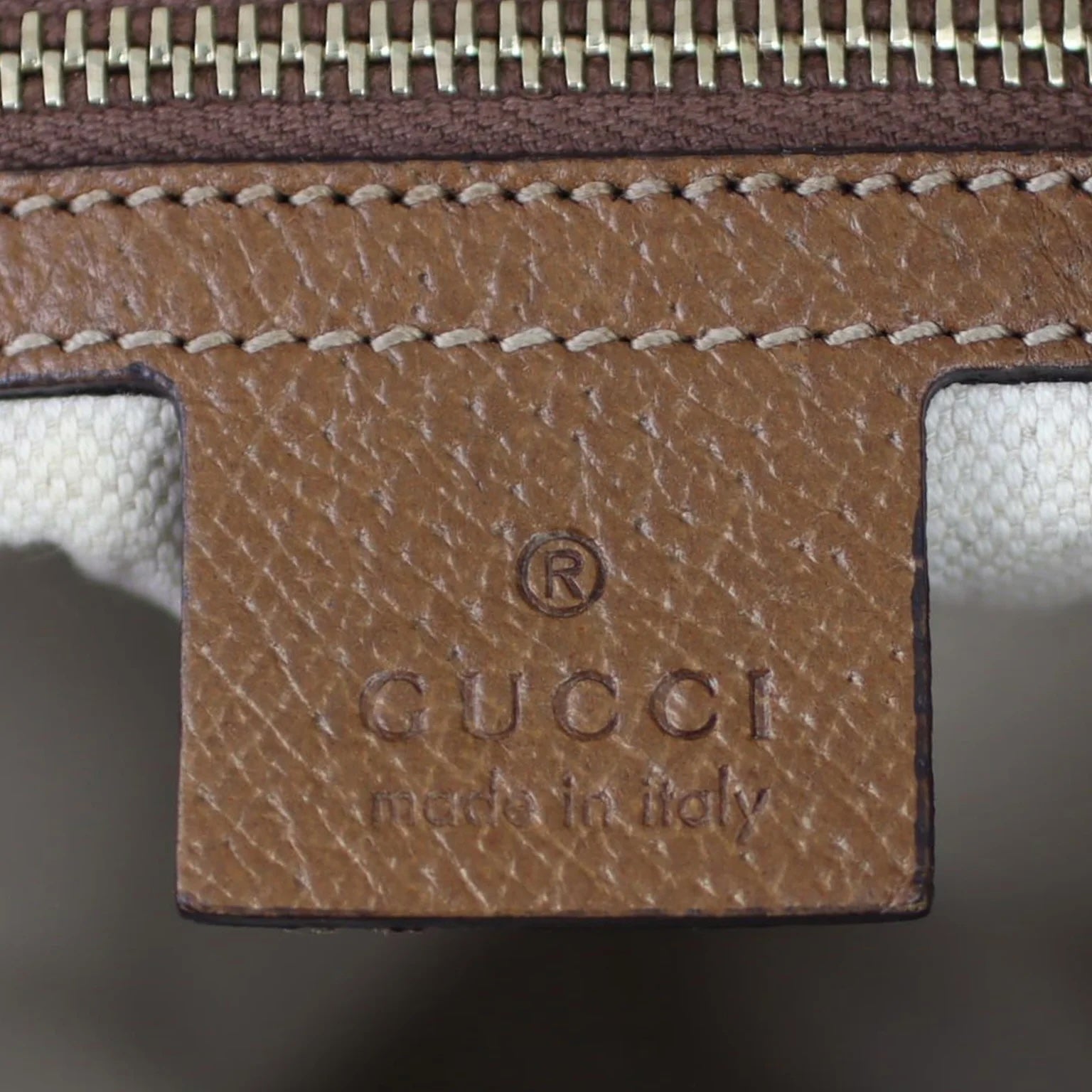 GUCCI GG MONOGRAM CANVAS & CALFSKIN LEATHER BREE SHOULDER BAG