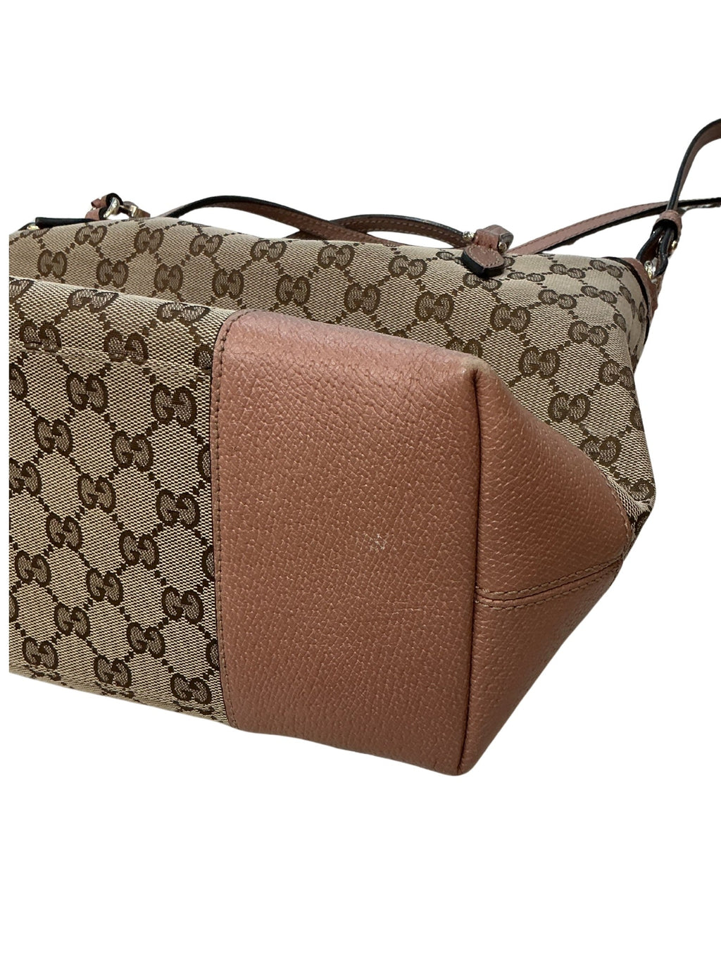 GUCCI GG MONOGRAM CANVAS & CALFSKIN LEATHER BREE SHOULDER BAG