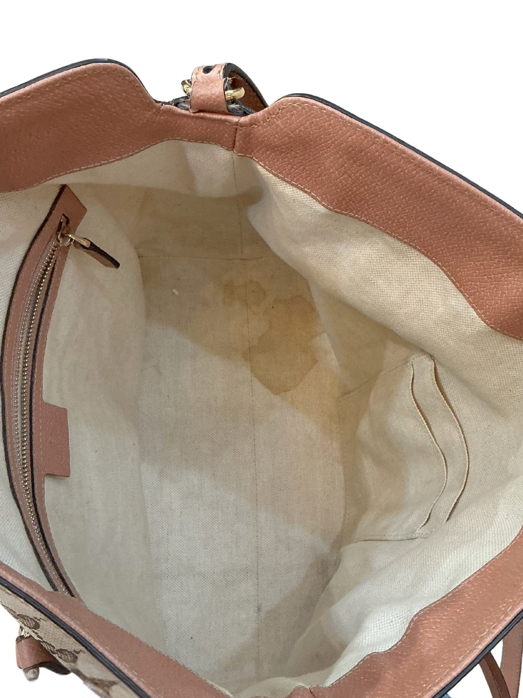 GUCCI GG MONOGRAM CANVAS & CALFSKIN LEATHER BREE SHOULDER BAG