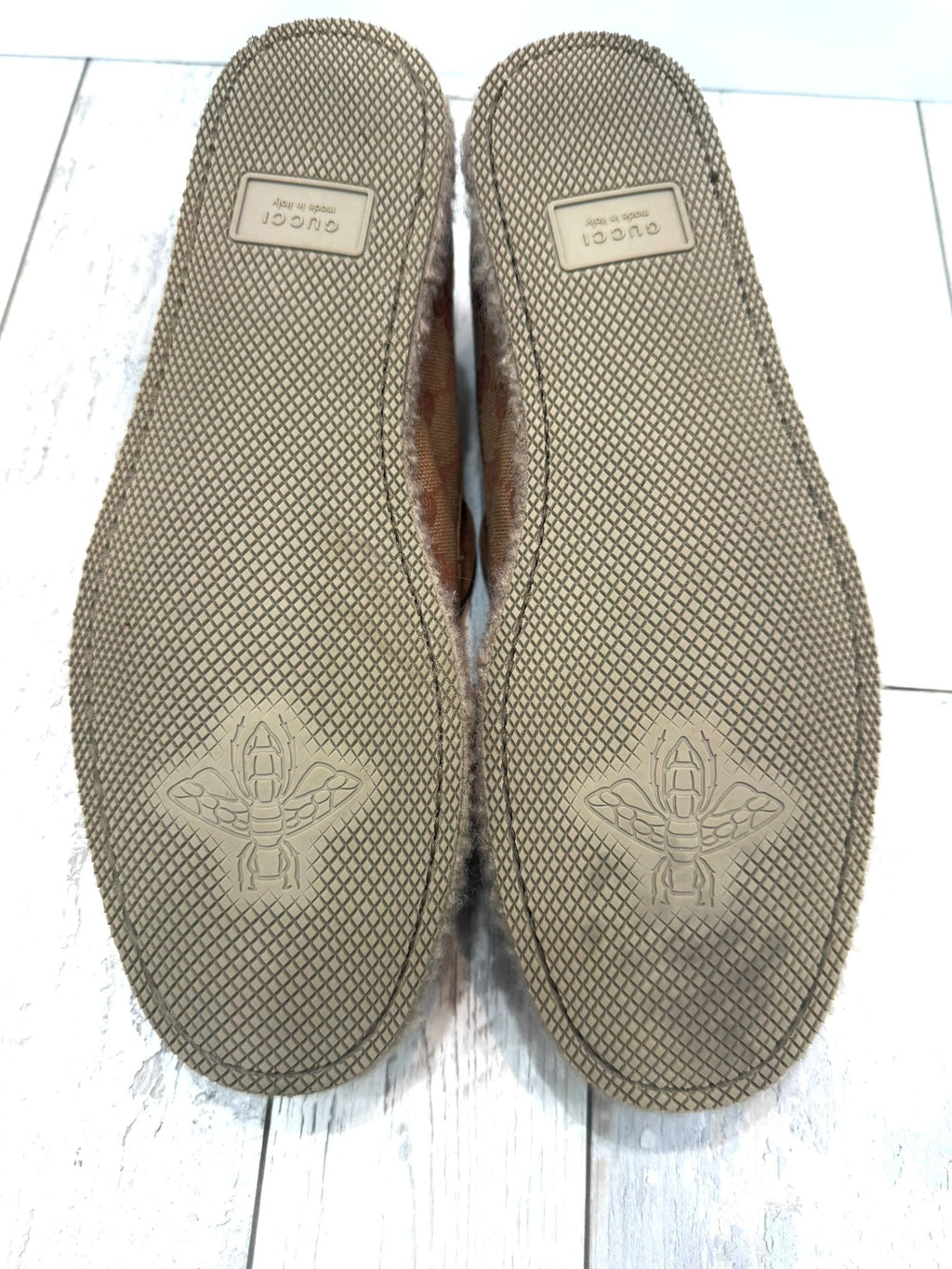GUCCI GG MONOGRAM MEN'S FRIA HORSEBIT LOAFERS