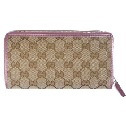 GUCCI GG MONOGRAM CANVAS ZIPPY WALLET