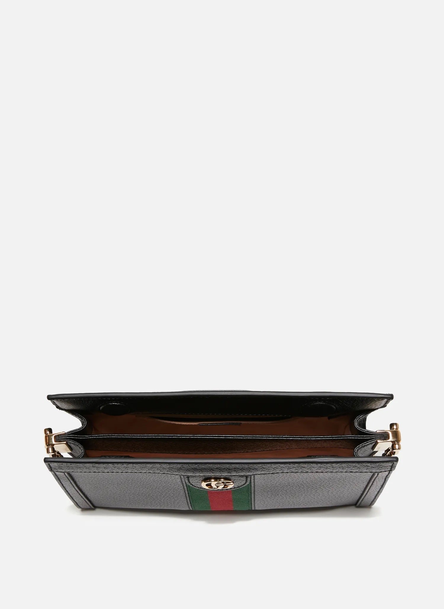 GUCCI GG OPHIDIA SMALL LEATHER CHAIN BAG