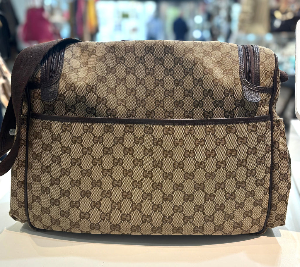 GUCCI GG SUPREME DIAPER BAG