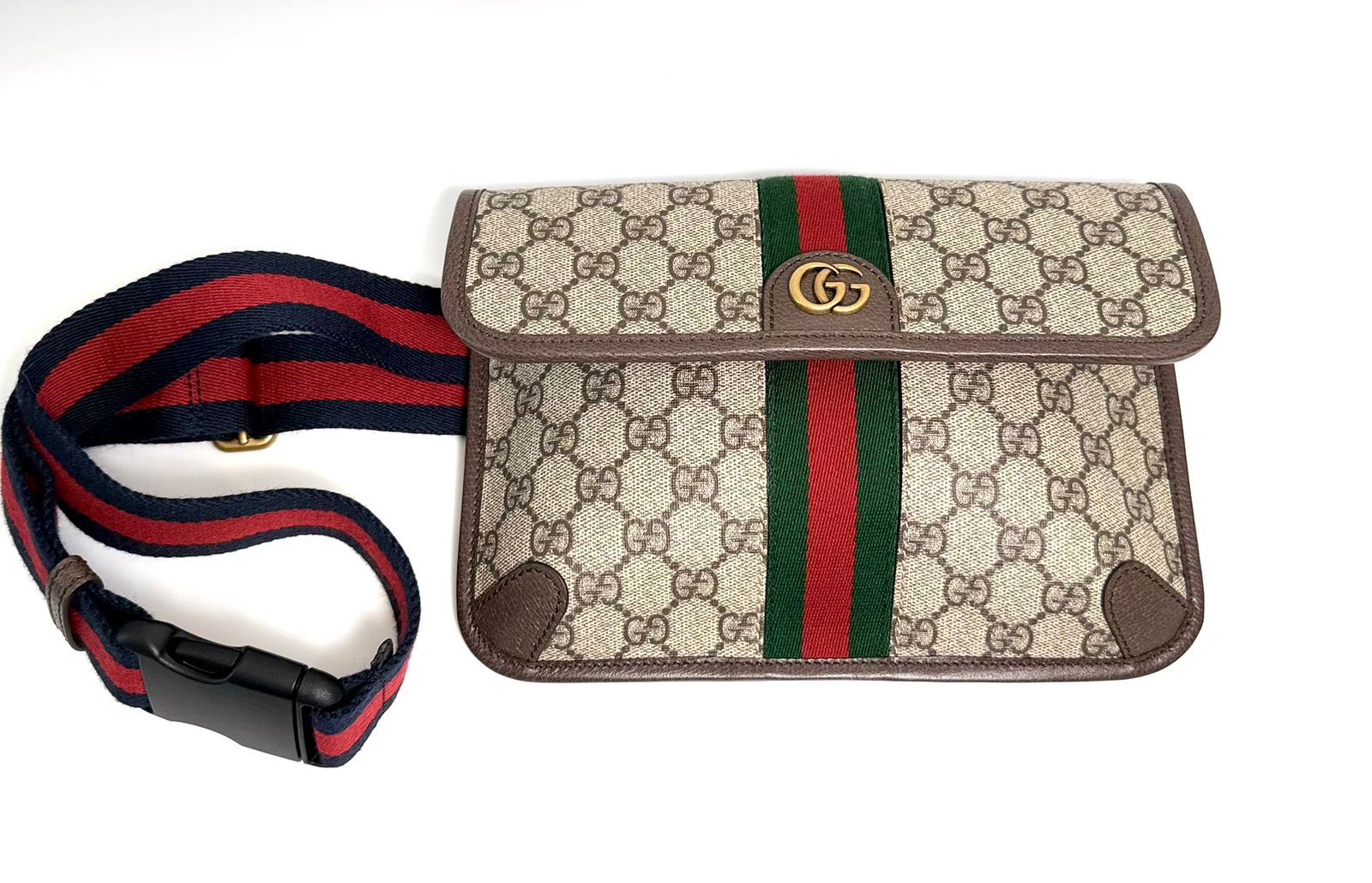 GUCCI GG SUPREME OPHIDIA BELT BAG