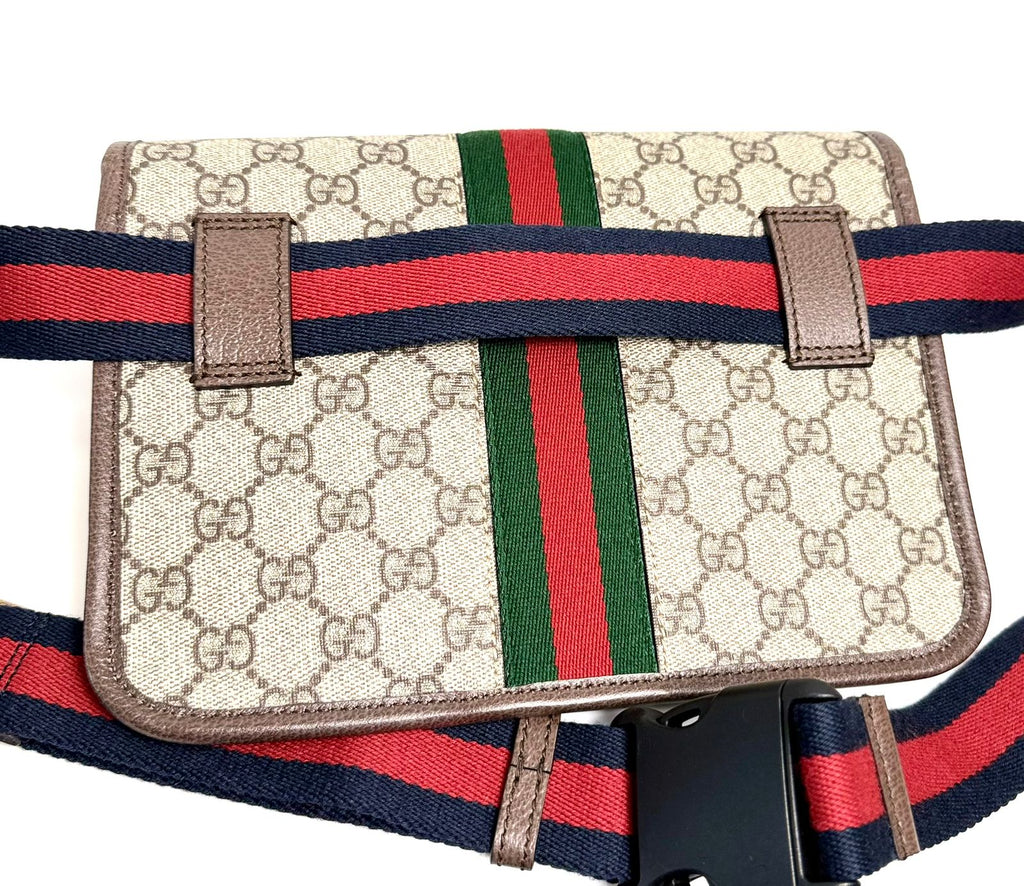 GUCCI GG SUPREME OPHIDIA BELT BAG