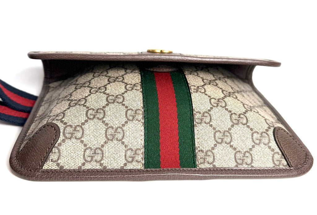 GUCCI GG SUPREME OPHIDIA BELT BAG